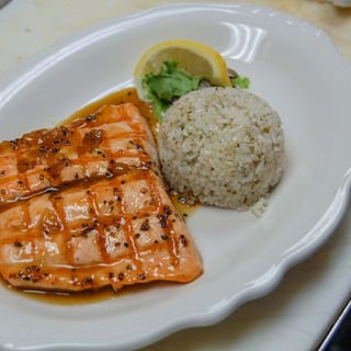 Bourbon Glazed Salmon