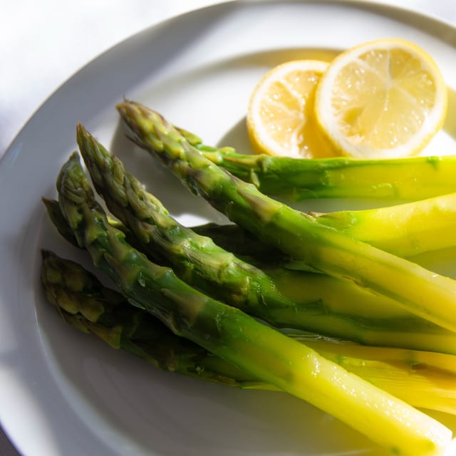 SD Steamed Asparagus.