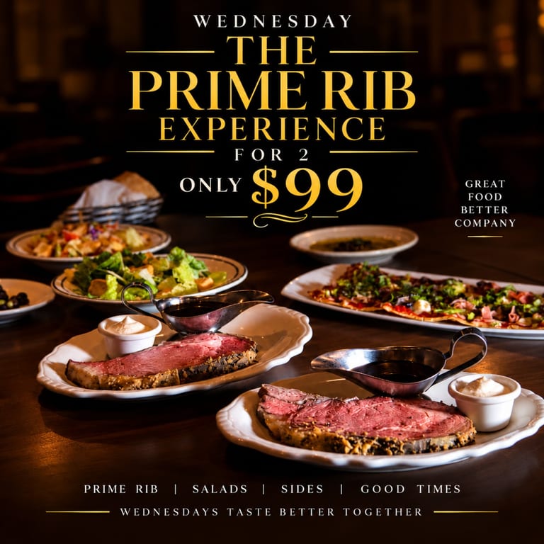 PRIME RIB WEDNESDAY