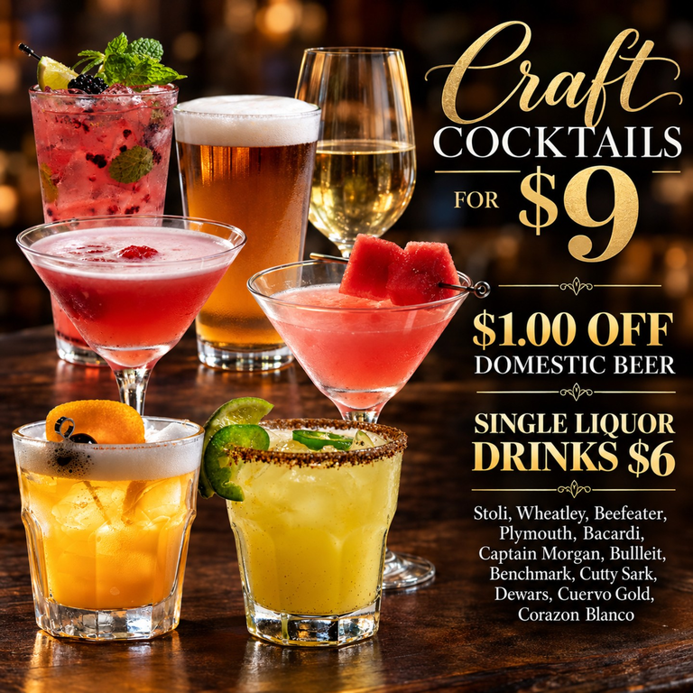 Hand-Crafted Cocktails